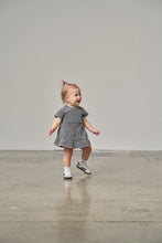 Load image into Gallery viewer, Acid Wash Waffle Dress - Black