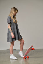 Load image into Gallery viewer, Womens Acid Wash Waffle  Dress - Black
