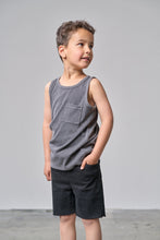 Load image into Gallery viewer, Acid Wash Ribbed Tank - Black