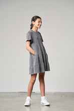 Load image into Gallery viewer, Acid Wash Waffle Dress - Black