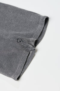 Acid Wash Ribbed Short - Black
