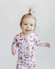 Load image into Gallery viewer, Bamboo Zip Romper | Retro Ghost