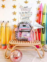 Load image into Gallery viewer, Kids Clear Checkered Backpack