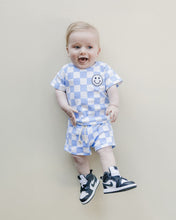 Load image into Gallery viewer, Checkered Shorts Set | Blue