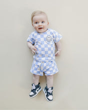 Load image into Gallery viewer, Checkered Shorts Set | Blue