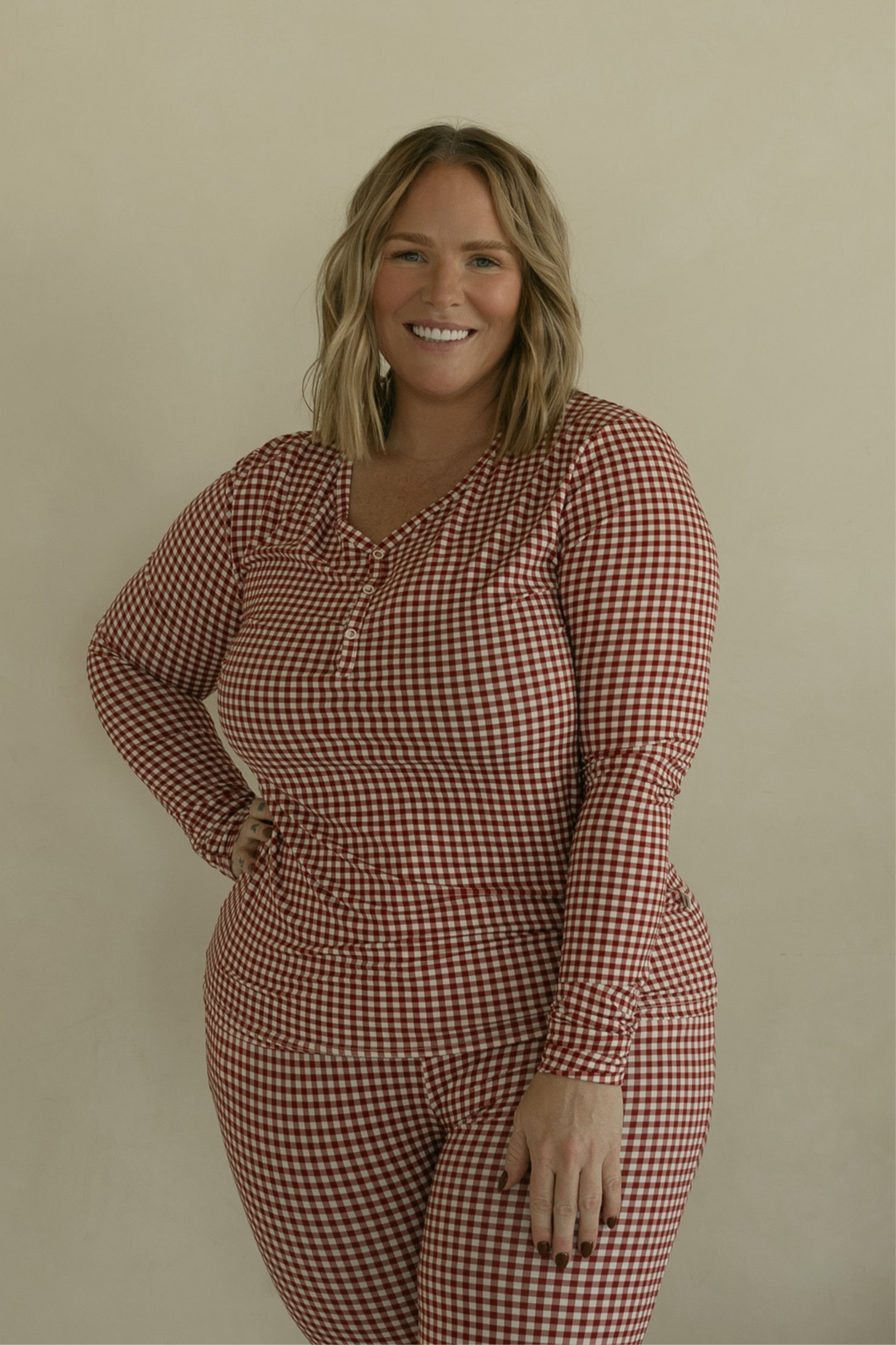 Women's Bamboo Pajamas | Red Gingham