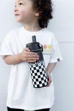 Load image into Gallery viewer, Checker Flame 16 Oz Water Bottle