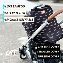 Load image into Gallery viewer, RAD MULTI-USE COVER FOR INFANT NURSING - BLACK