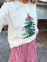 Load image into Gallery viewer, Bow Sleeve Tree Long Sleeve