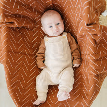 Load image into Gallery viewer, Rust Organic Snap Long Sleeve Ribbed Bodysuit