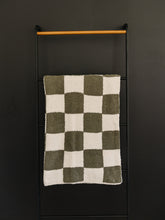 Load image into Gallery viewer, Green Checkered Plush Blanket