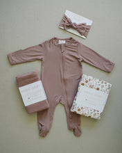 Load image into Gallery viewer, Dusty Rose Bamboo Zipper