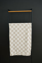 Load image into Gallery viewer, Taupe Checkered Muslin Quilt