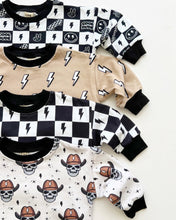 Load image into Gallery viewer, Bubble Romper | Charcoal Bolts