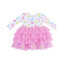 Load image into Gallery viewer, Twirly Long Sleeve Layered Tulle Dress
