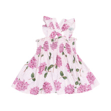 Load image into Gallery viewer, Ruffle Strap Smocked Top and Diaper Cover - Hydrangeas