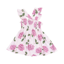 Load image into Gallery viewer, Ruffle Strap Smocked Top and Diaper Cover - Hydrangeas