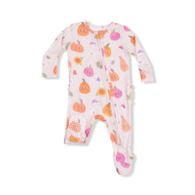 Load image into Gallery viewer, 2 Way Zipper Ruffle Back Footie *Pre- order - This item will not ship until after  9.2 and will ship separately from other items in your order.