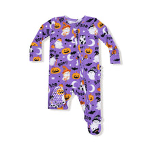 Load image into Gallery viewer, 2 Way Zipper Ruffle Back Footie