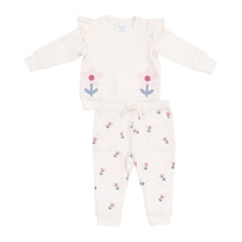 Load image into Gallery viewer, French Terry Ruffle Patch Sweatshirt + Jogger - Danish Daisy