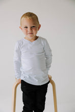 Load image into Gallery viewer, V-Neck Signature Long Sleeve | Bright White