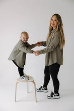 Load image into Gallery viewer, Kids Waffle Shacket | Heather Gray