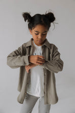 Load image into Gallery viewer, Kids Waffle Shacket | Heather Gray