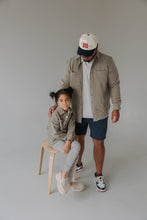 Load image into Gallery viewer, Kids Waffle Shacket | Heather Gray