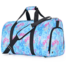 Load image into Gallery viewer, Cotton Candy Moto Duffel Bag