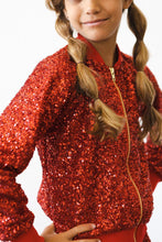 Load image into Gallery viewer, Red Sequin Jacket