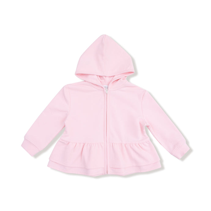 Zip Peplum Hoodie