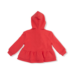 Zip Peplum Hoodie