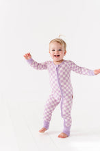 Load image into Gallery viewer, Lavender Checks Romper