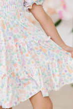Load image into Gallery viewer, Hoppy Easter Smocked Ruffle Dress