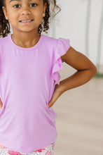 Load image into Gallery viewer, Bright Lilac S/S Ruffle Tee
