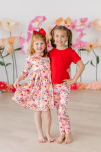 Load image into Gallery viewer, Bouquet Beauty 3/4 Sleeve Pocket Twirl Dress