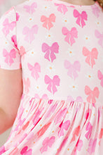Load image into Gallery viewer, Bow Beauty S/S Pocket Twirl Dress