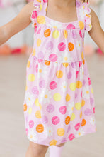 Load image into Gallery viewer, Daisy Doodles Ruffle Cross Back Dress