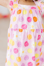 Load image into Gallery viewer, Daisy Doodles Ruffle Cross Back Dress