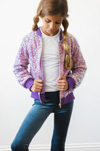 Load image into Gallery viewer, Purple Sequin Jacket