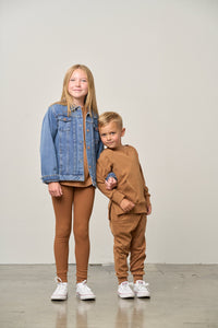 Ribbed Legging - Chestnut