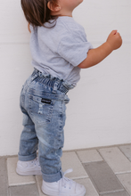 Load image into Gallery viewer, Paperbag Waist Denim - Light Wash