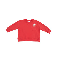 Load image into Gallery viewer, Drop Sleeve Sweatshirt with Rib Cuffs + Pocket
