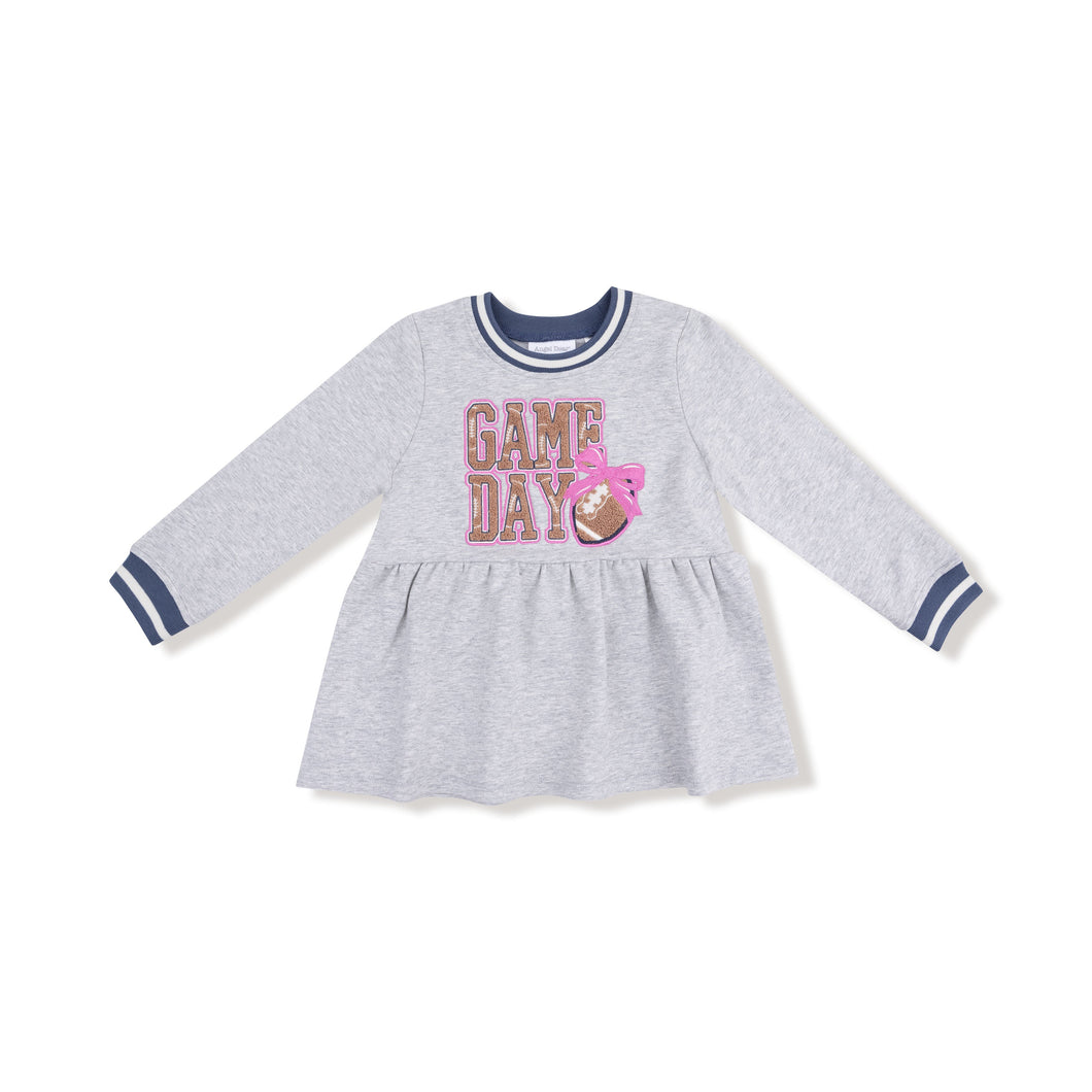 French Terry Dress with Game Day Patch