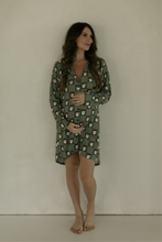 Load image into Gallery viewer, Women&#39;s Bamboo Sleeping Dress | Santa Checkerboard