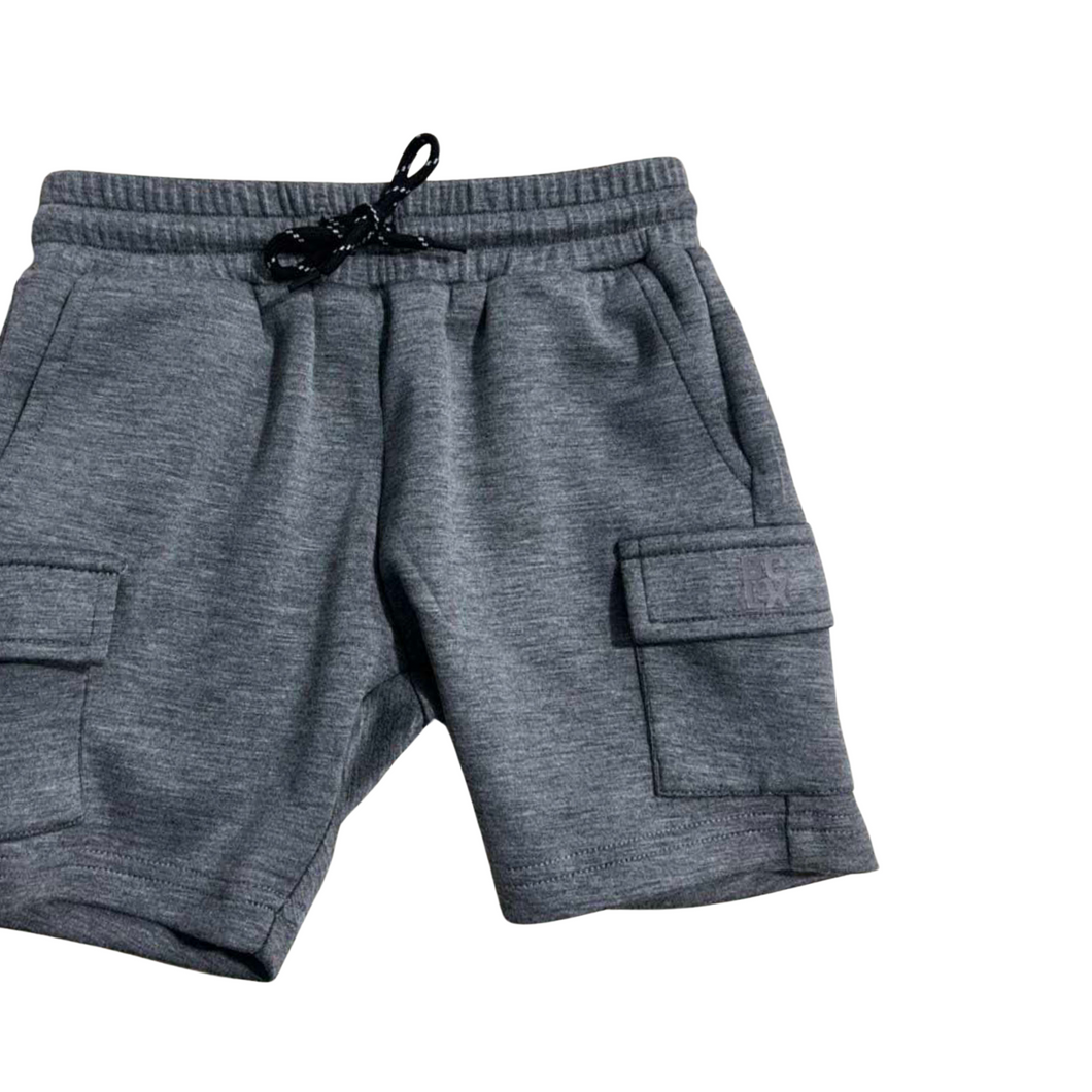 PREORDER: LUXE Cargo Shorts (Stone Gray)