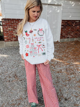 Load image into Gallery viewer, Whimsical Holiday Collage Sweatshirt