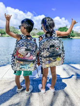 Load image into Gallery viewer, Kids Clear Checkered Backpack
