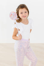 Load image into Gallery viewer, Lavender Sequin Joggers