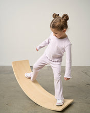 Load image into Gallery viewer, Long Sleeve Ribbed Lettuce Trim Tee - Lilac